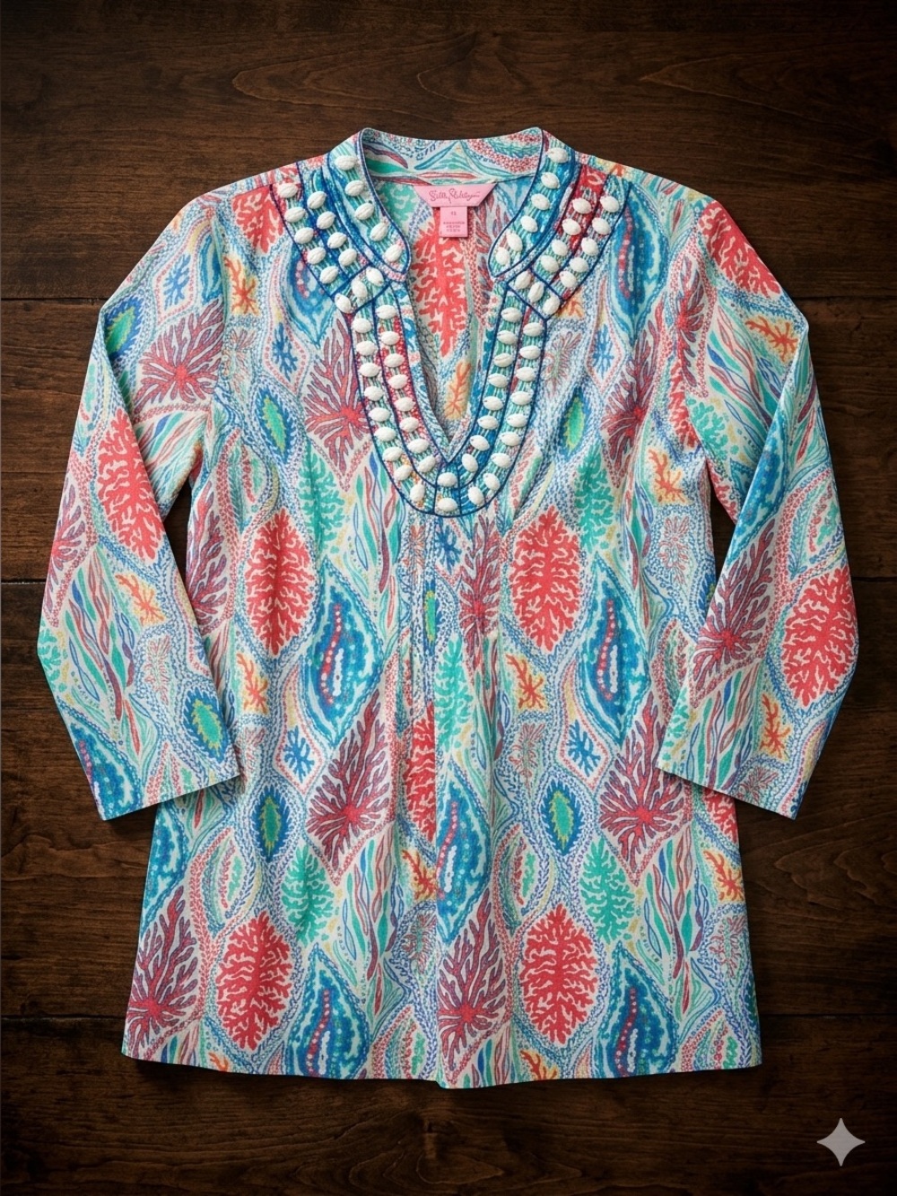 Lilly Pulitzer Sarasota Beaded Tunic XS